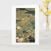 24. 貝甲図, 若冲 Shells, Jakuchū, Japan Art カード (黄色い花)