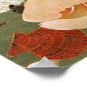 24. 貝甲図, 若冲 Shells, Jakuchū, Japan Art ポスター (角)