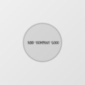 24" * 36"透明な会社ロゴウィンドウの固定 ウィンドウサイン (シート)