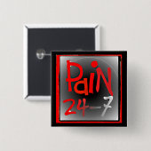 24/7のボタンのバッジ-慢性の見えない病気--を苦しめて下さい 缶バッジ (正面&裏面)