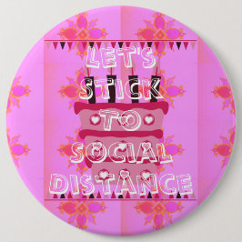 24/7ハッピーバースデー距離を守ろう 缶バッジ