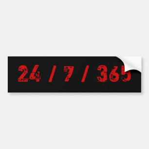 24/7/365人の消防士の生命 バンパーステッカー