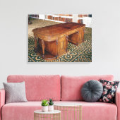 24:Desk by Thomas Chippendale Jr, 1805 キャンバスプリント (インサイチュ (リビング))