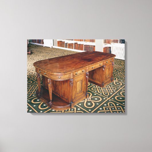 24:Desk by Thomas Chippendale Jr, 1805 キャンバスプリント (正面)