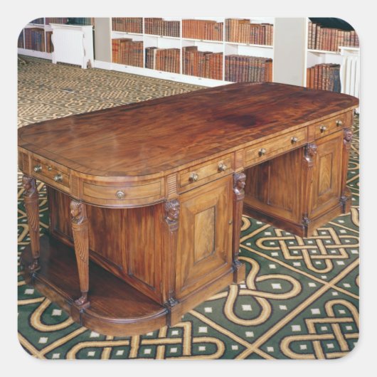 24:Desk by Thomas Chippendale Jr, 1805 スクエアシール (正面)