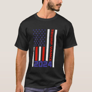 24 Donald TrumpのMen T Shirt社長副社長 Tシャツ