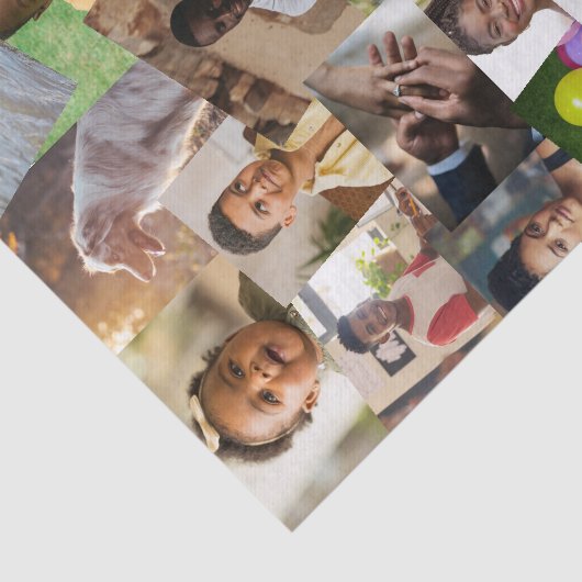 24 Haphazardly Overlapping Photos Collage Template 薄葉紙 (詳細)