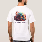 24 Hard LinesミニマリストTシャツ - 規律の象徴 Tシャツ (裏面)