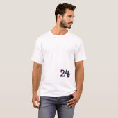 24 Hard LinesミニマリストTシャツ - 規律の象徴 Tシャツ (正面フル)