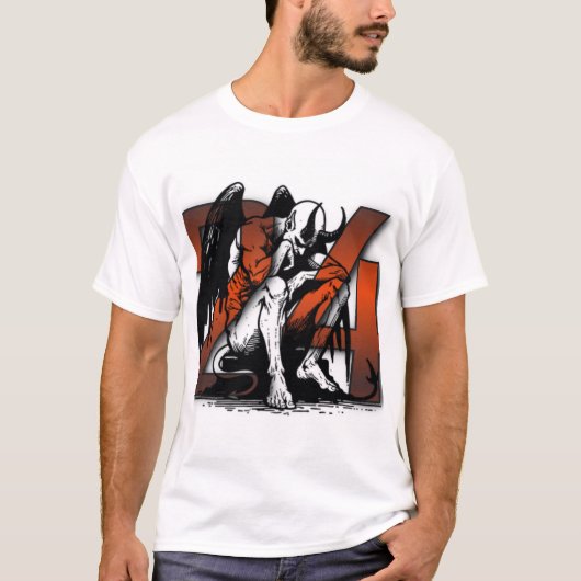 24 Hard Lines グラフィックTシャツ — Fallen Demon Tシャツ (正面)