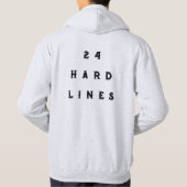 24 Hard Lines パーカー — シンボルと茨の冠 パーカ (裏面)