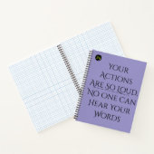 24 Hard Lines Notebook — “Your Actions Are So Loud ノートブック (内部)
