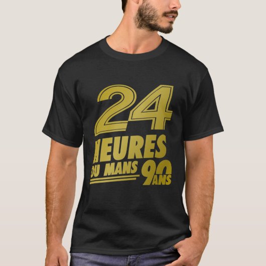 24 Heurs Du Mans 90 Ans Gold T-shirt Tシャツ (正面)