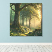 24 Inch Square Custom Canvas Photo Wall Art キャンバスプリント (インサイチュ (ウッドフロア))