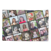 24 Instagramフォトコラージュとカスタム文字 枕カバー (裏面)