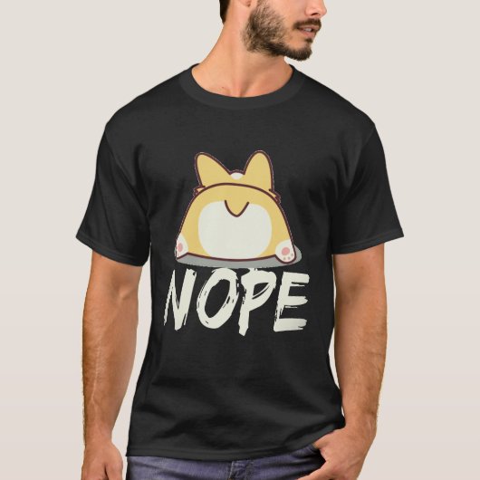 24 Nope - コーギー Tシャツ (正面)