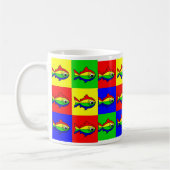 24 Oncor Hynchus Mykiss - 24 Raibow Trout コーヒーマグカップ (左)