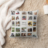 24 PHOTO COLLAGE Keepsake - Gray Marble クッション (ブランケット)