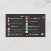 24 Social Media Link名刺 名刺 (裏面)