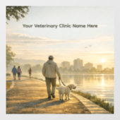  24" Veterinary Clinic Window Cling ウィンドウサイン (シート)