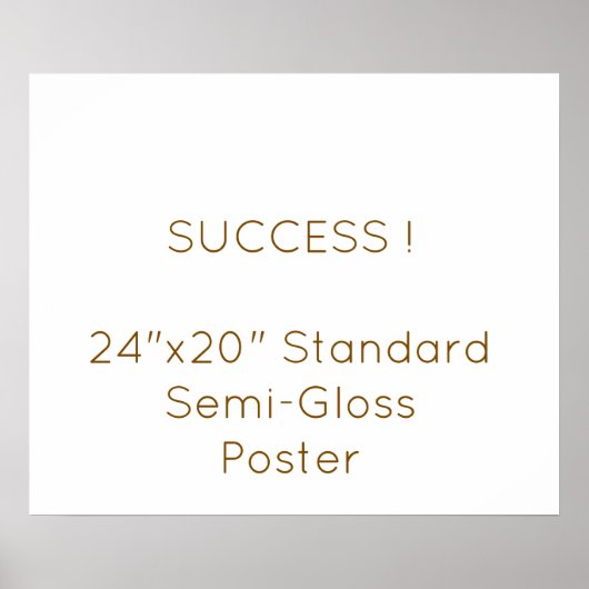 24"x20"スタンダード半光沢ポスター ポスター (正面)