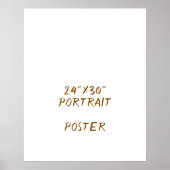 24"x30"のオリジナルデザイン ポスター (正面)