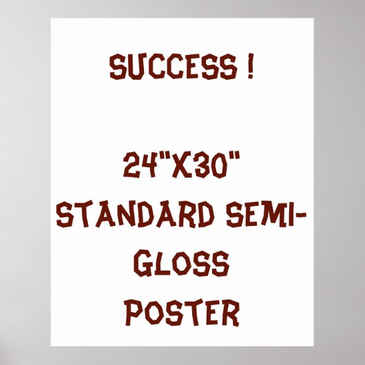 24"x30"スタンダード半光沢ポスター ポスター (正面)