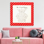 24 x 24主の祈りの言葉 キャンバスプリント (インサイチュ (リビング))