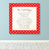 24 x 24主の祈りの言葉 キャンバスプリント (インサイチュ (ウッドフロア))