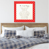 24 x 24主の祈りの言葉 キャンバスプリント (インサイチュ (寝室))