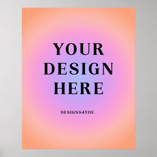 24 x 30縦型印刷アート ポスター (正面)