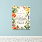 24 x 32主の祈りの言葉キャンバス印刷 キャンバスプリント (インサイチュ (ウッドフロア))