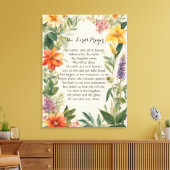 24 x 32主の祈りの言葉キャンバス印刷 キャンバスプリント (インサイチュ (リビング))