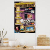 24 x 36あなたの請求紹介報酬ポスターを賭ける ポスター (キッチン)