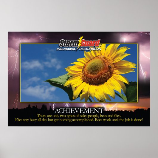 24 x 36インチストームガード「達成」ポスター ポスター (正面)