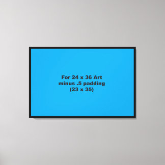 24 x 36厚キャンバスラップテンプレート横フィット キャンバスプリント