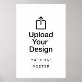 24" x 36" ポスター デジタル ダウンロードを印刷する (正面)