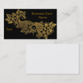 24kt-Mehndi-フローラ – 名刺 (正面/裏面)