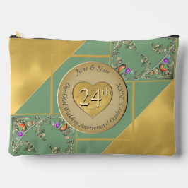 24thオパール記念日プリントカットソーバッグ アクセサリーポーチ