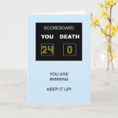 24th誕生日スコアボード カード (黄色い花)