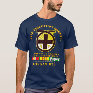 24th避難病院ベトナムSVCで24thに到達 Tシャツ