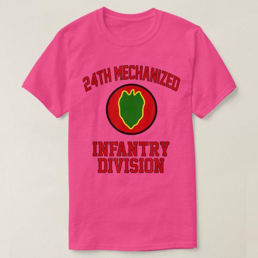 24th Mechanized Infantry Division Veteran Fathers  Tシャツ (デザイン正面)