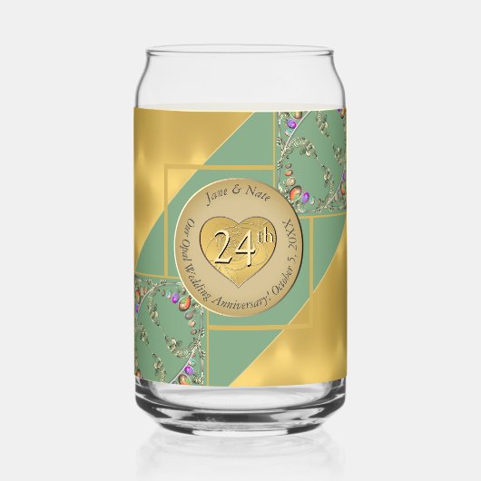 24th Opal Anniversary Can Glass ガラス缶 (正面)