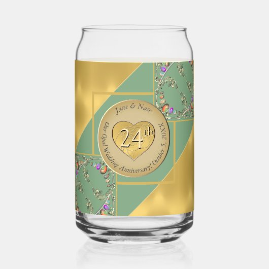 24th Opal Anniversary Can Glass ガラス缶 (裏面)