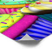 24x18インチGiggleBelliesカップケーキ誕生日ポスター ポスター (角)