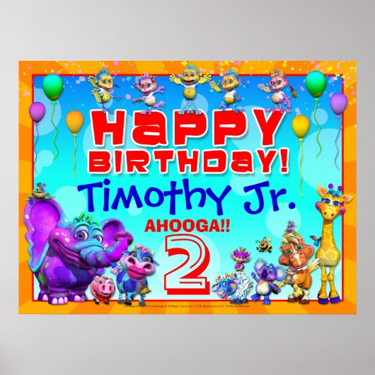 24x18インチGiggleBellies Happy Birhtdayポスター ポスター (正面)