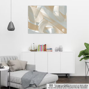 24x18インチSandy Tornado Trend抽象芸術アートベージュ キャンバスプリント