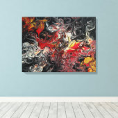 24x18キャンバス上の絵画ファイアバーストアクリル キャンバスプリント (インサイチュ (ウッドフロア))