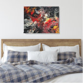 24x18キャンバス上の絵画ファイアバーストアクリル キャンバスプリント (インサイチュ (寝室))