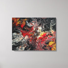 24x18キャンバス上の絵画ファイアバーストアクリル キャンバスプリント